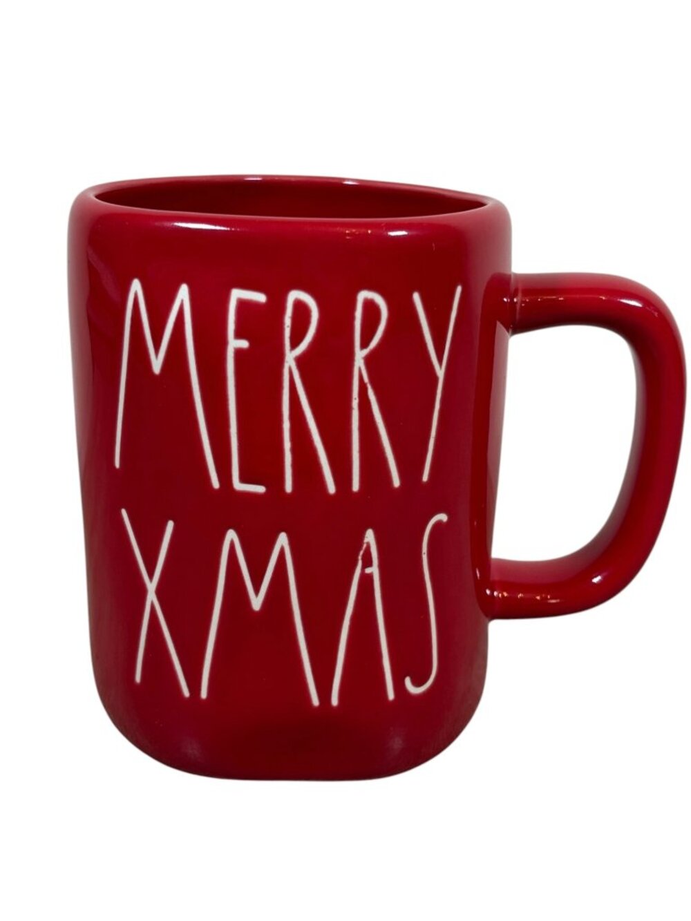 Rae Dunn "Merry Xmas" Red Coffee Mug Large Tea Hot Drink Holiday